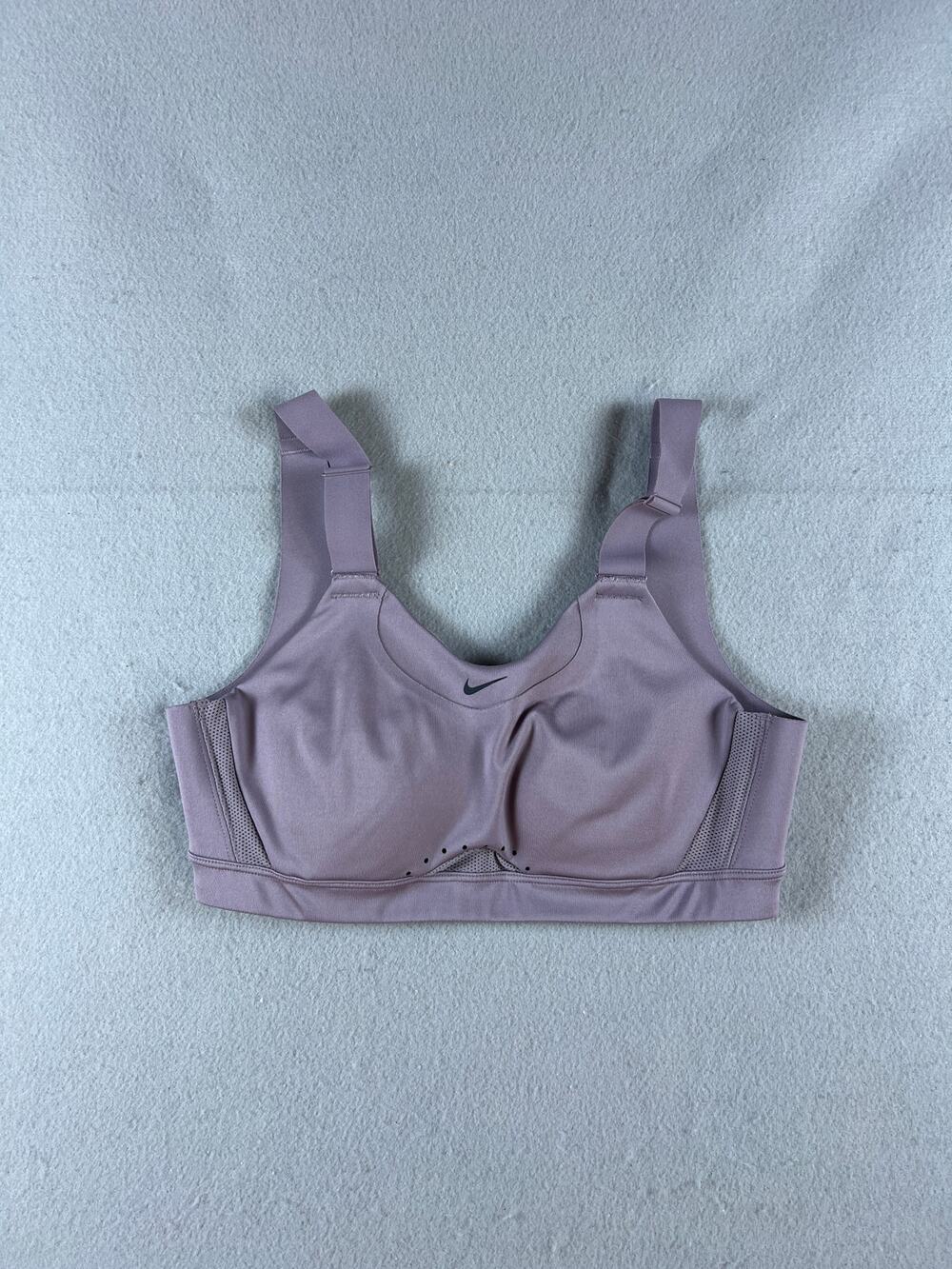 Nike Alpha Padded High Support Sports Bra Womens S Mauve Performance Training